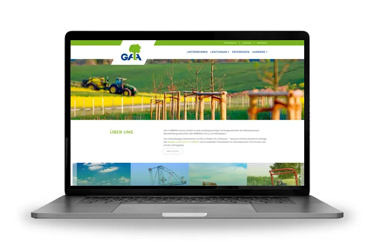 Referenz Webseite für Garten- und Landschaftsbau